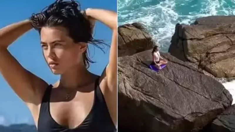 Kayalıklar üzerinde yoga yaparken dev dalgalara kapılan ünlü oyuncu hayatını kaybetti