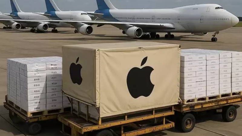 Apple, gümrük vergilerinden kaçınmak için 5 uçak dolusu iPhone'u ABD'ye transfer etti